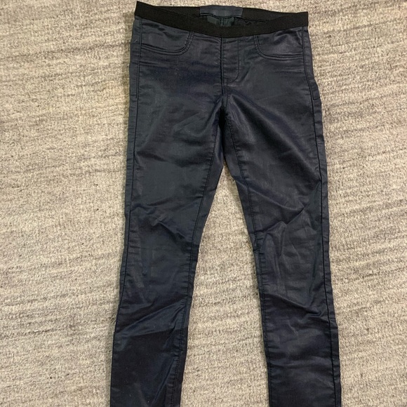 STRETCH LAMB LEATHER PANTS ELASTIC WAIST SIZE 24 - Picture 4 of 7